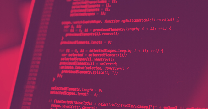 Computerbildschirm mit Codezeilen