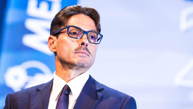 Mediaset's executive vice president and CEO Pier Silvio Berlusconi during an general meeting of shareholders at the Mediaset headquarters in northern Milan on June 27, 2018. (Photo by Mairo Cinquetti/NurPhoto via Getty Images)