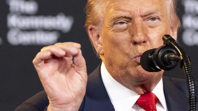 President Donald Trump speaks at the Kennedy Center, Wednesday, Aug. 13, 2025, in Washington. (AP Photo/Alex Brandon, File)