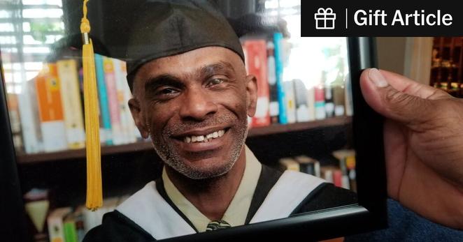 An undated photograph of Orville Etoria on his graduation day.