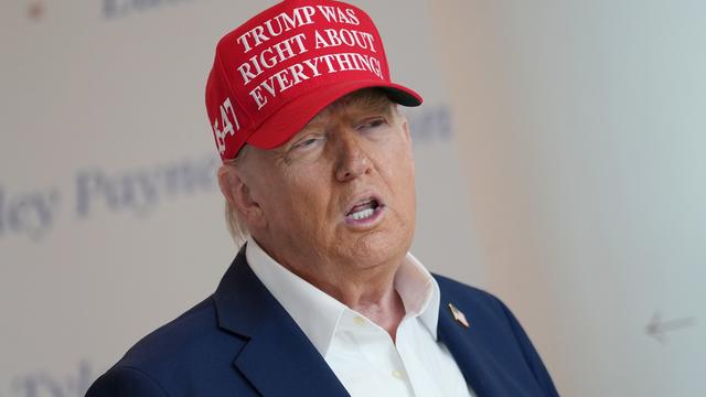 WASHINGTON, DC - AUGUST 22:  U.S. President Donald Trump speaks to the media wearing a hat that reads, "Trump Was Right About Everything!," during a visit to The People's House: A White House Experience August 22, 2025 in Washington, DC.  Trump spoke on a variety of issues including stating he did not know of the FBI raid currently happening on former national security adviser John Bolton's home, and saying he learned of it by seeing the news on television.  (Photo by Kevin Dietsch/Getty Images)