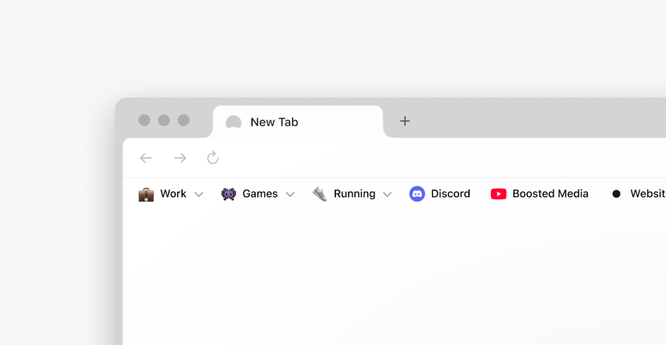 A screenshot of the Dia browser.