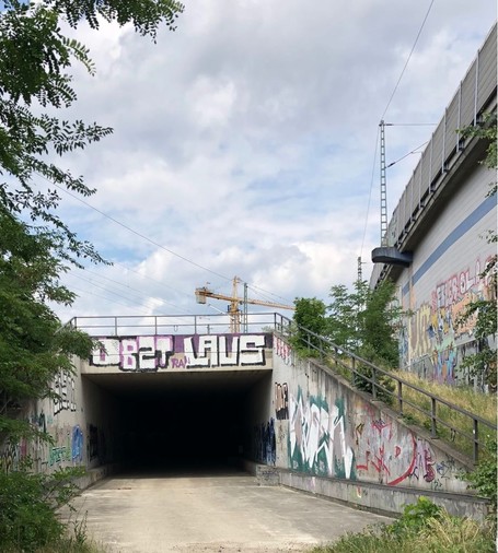 Der Tunnelausgang der zukünftigen S 21 Foto: Joachim Faust