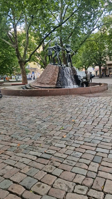 Video von einem Straßenbrunnen