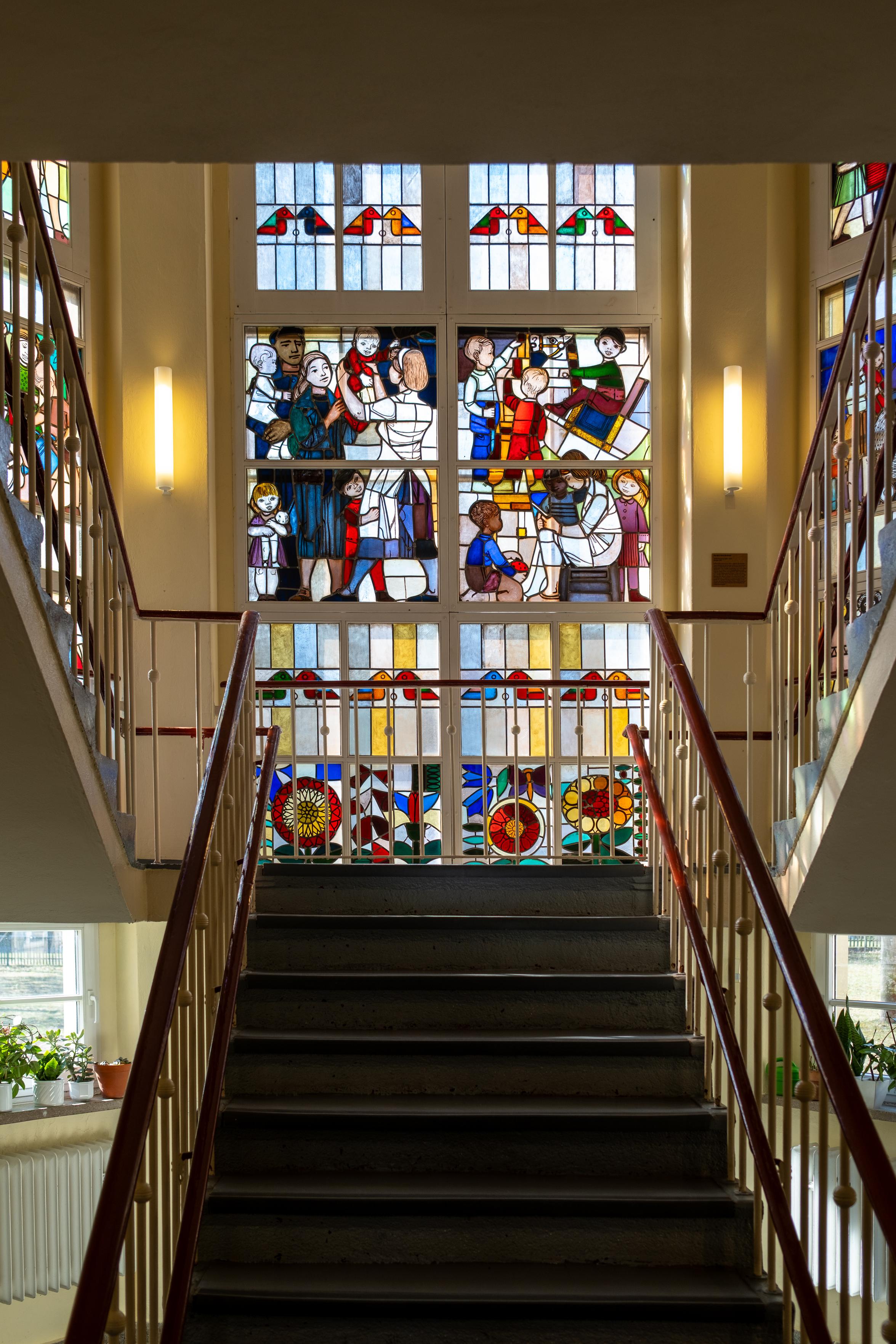 Treppenhaus des Museum Utopie und Alltag – Dokumentationszentrum Alltagskultur der DDR